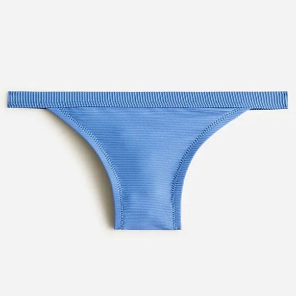 NWT J.Crew Ribbed-trim hipster full-coverage bikini bottom in Fuchsia size L - Picture 2 of 8